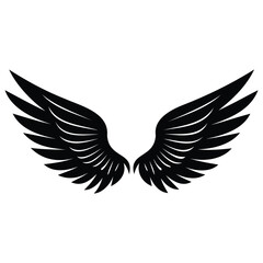 Angel Wings Silhouette Design