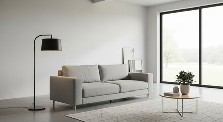 Minimalist open plan living room design ideas
