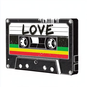 kassette mp3 musik mp4 animiert love walkman