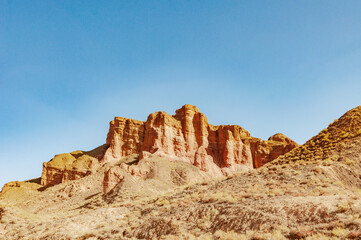Fototapeta premium Zhangye Binggou Danxia Scenic Area, Gansu, China