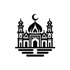 Obraz premium vector illustration of mosque