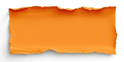 Ripped orange paper