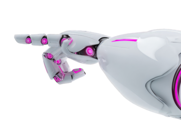 Futuristic Robotic Arm Pointing