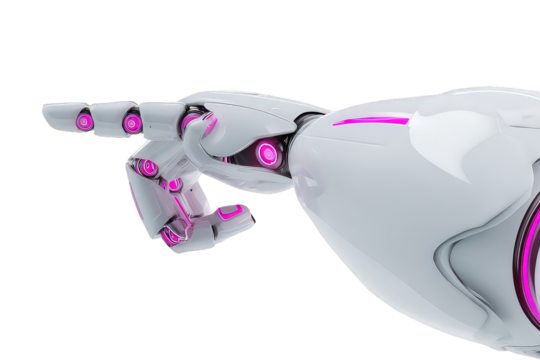 Futuristic Robotic Arm Pointing
