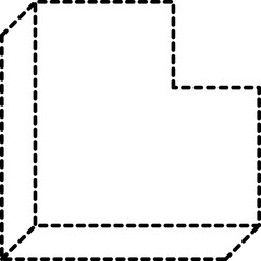 Dashed line geometric