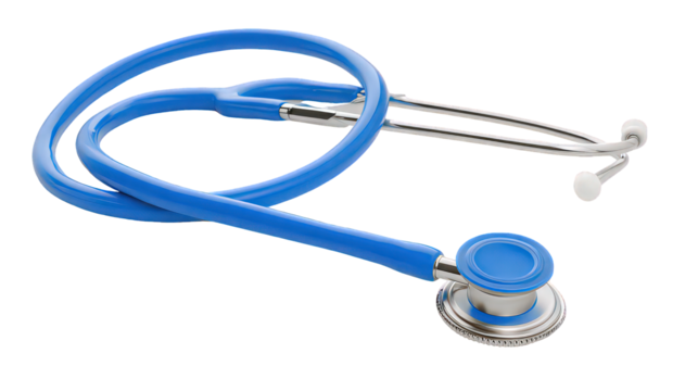 Medical Stethoscope In Blue
