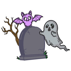 halloween ghost cartoon