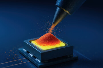 Hot molten metal pouring rare earth element industrial smelting process manufacturing equipment technology precision casting foundry operation