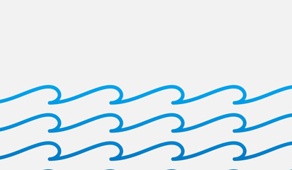 Rippling Waves of Aqua: A graceful dance of flowing waves in shades of aqua blue, each curve whispering of fluidity and movement. Capturing the essence of the ocean's breath