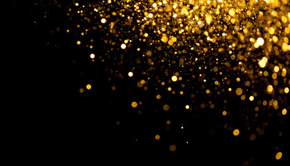 Fototapeta premium Golden Bokeh Abstract Background