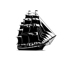 Sailing Ship Silhouette
