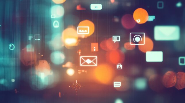 Digital technology graphic elements