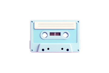 Retro analog audio recording cassette tape, classic music storage medium, vintage technology for sound archives and nostalgic playback