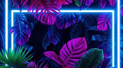 Between Digital Glow and Organic Texture A Visual Symphony of Tropical Elegance