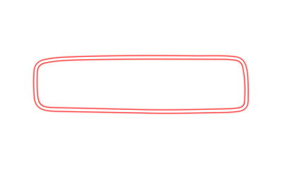 Red Neon Rounded Rectangle