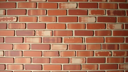 Obraz premium Close-up of red brick wall texture with vintage tones, ideal for design and backdrop inspiration.