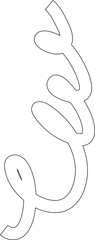 Spiral and swirl line. Element for design