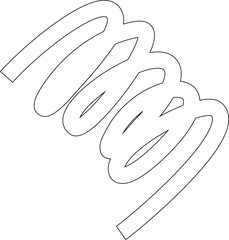 Obraz premium Spiral and swirl line. Element for design