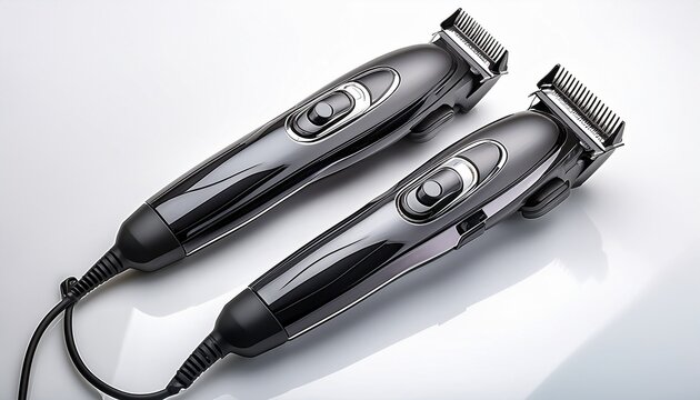 a pair of electric trimmers for precise grooming ready to shape your style on a clear or white background