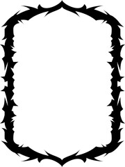 Halloween black frame a transparent background. png; 300 dpi.