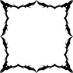 Halloween black frame a transparent background. png; 300 dpi.