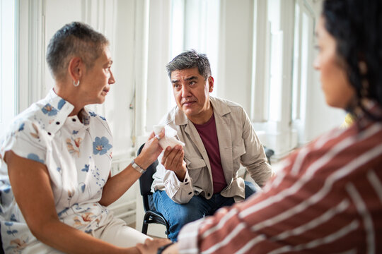 Emotional conversation among friends