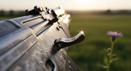 The symbol of the world and update, customized on a natural background, is ideal for environmental campaigns, peace and transformation.