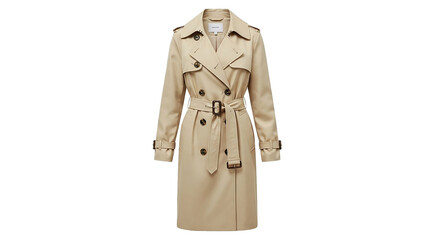 Naklejka premium female fashion coat crame trasparant background