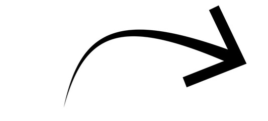 Curved arrow icon, rotation reload repeat refresh direction vector symbol