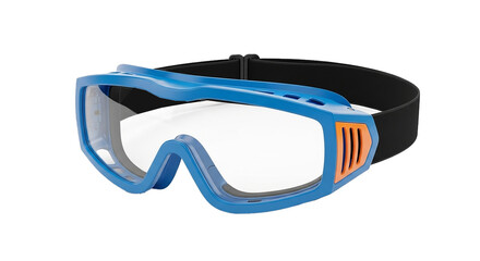 Trail Riding Goggles Isolated on Transparent Background
