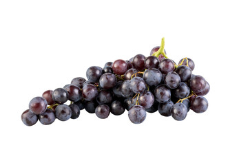 Bunch of grapes cut out isolated transparent background