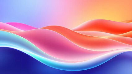 abstract background with multicolor  waves, sound waves illustrations