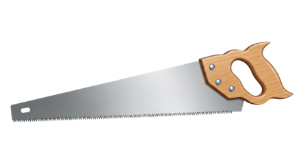 Hand Saw Tool Isolated
