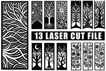 Elegant laser cut patterns for modern decor projects