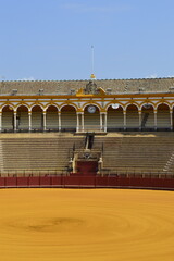 Vista da arena de Touros de Sevilha na Espanha