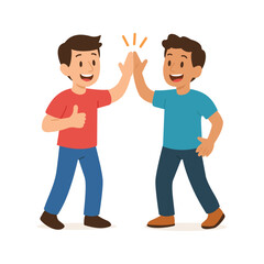 Celebrating Teamwork With High Five