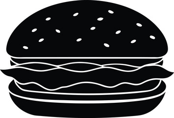 burger vector, sandwich illustration 