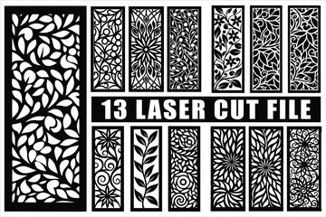 Elegant laser cut patterns for modern home decor projects