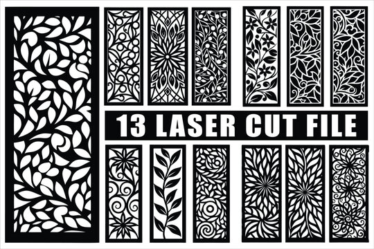 Elegant laser cut patterns for modern home decor projects