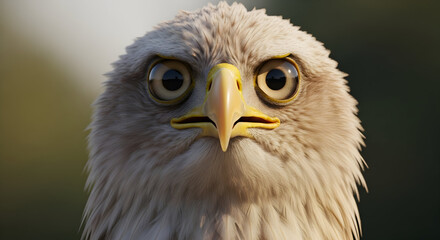 Majestic Eagle with Intense Gaze, Capturing the Power and Grace of the Bird in its Natural Habitat