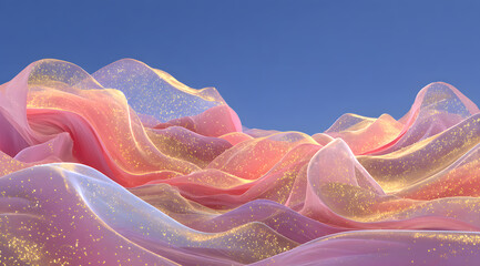 abstract background with pink waves