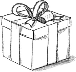 아름다운 선물상자와 리본 장식, 특별한 순간을 위한 행복한 선물 디자인