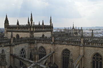 Externo da catedral de Sevilha na Espanha