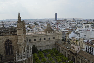 Pátio da Catedral de Sevilha na Espanha