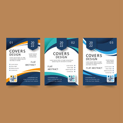 Hand drawn flat-design  cover design