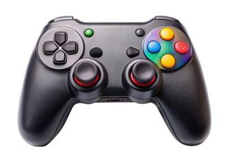 Top view Video Game controller isolated on transparent background