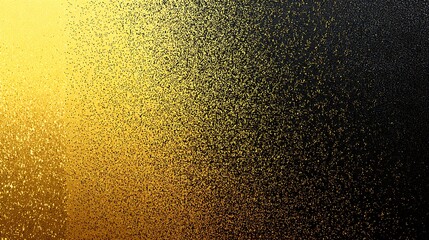 Abstract Gold and Black Glitter Texture with Sparkling Particles for Backgrounds