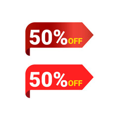 50% product discount arrow icon