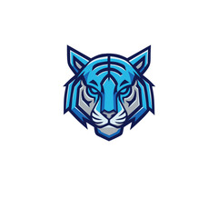 head of a tiger e-sport logo Vector