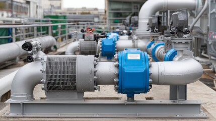 Gas turbine system maintenance mechanic insights on complex piping and valves in industrial environment